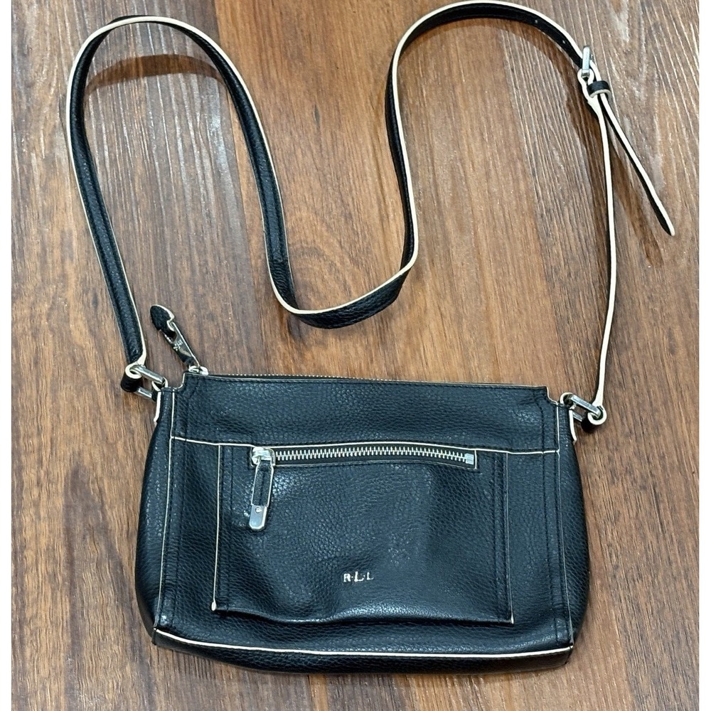 Lauren Ralph Lauren Palley Leigh Crossbody Bag Black Adjustable Strap